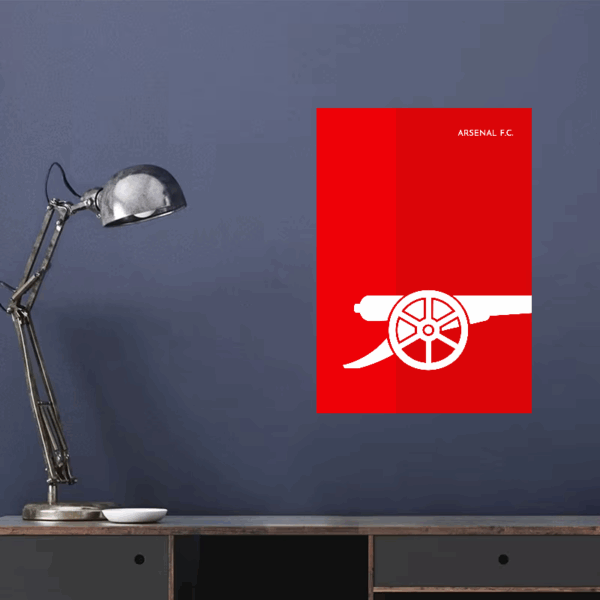 Arsenal FC Iconic Red Cannon Poster
