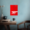 Arsenal FC Iconic Red Cannon Poster