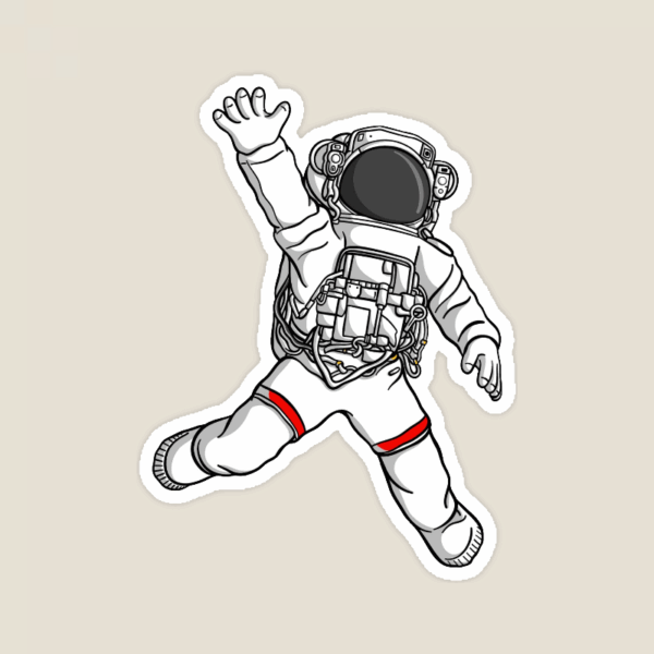 Astronaut Space Explorer Cosmic Journey Sticker Astronaut Space Explorer Cosmic Journey Sticker