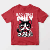 Bad Vibes Only Cute Black Cat Unisex T-Shirt
