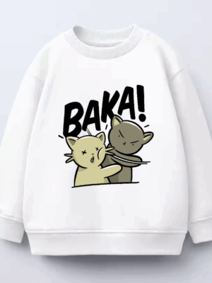 Baka Neko Battle Time Crewneck Sweatshirt