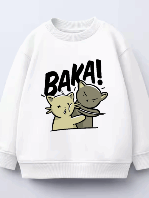 Baka Neko Battle Time Crewneck Sweatshirt
