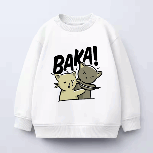 Baka Neko Battle Time Crewneck Sweatshirt