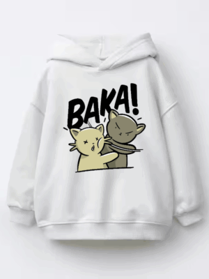 Baka Neko Battle Time Kids Hoodie