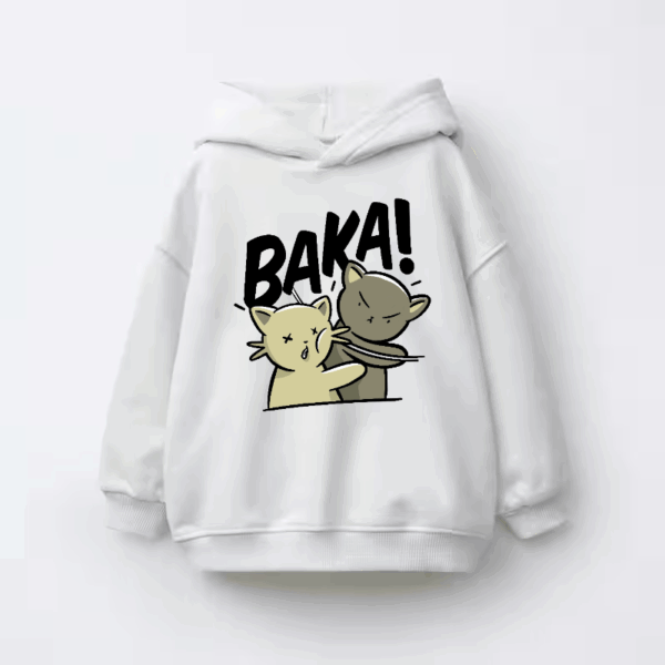 Baka Neko Battle Time Kids Hoodie