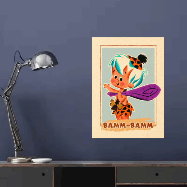 Bamm-Bamm Rubble – Prehistoric Powerhouse Charm Poster