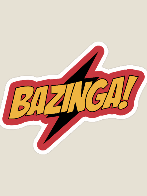 Bazinga! The Big Bang Theory Sticker