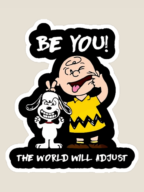 Be Yourself Peanuts Sticker
