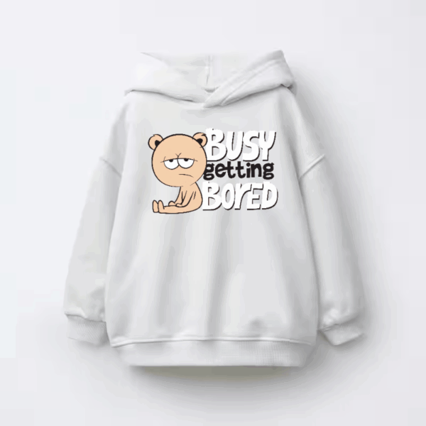 Bear Doing Nothing But Everything Kids Hoodie