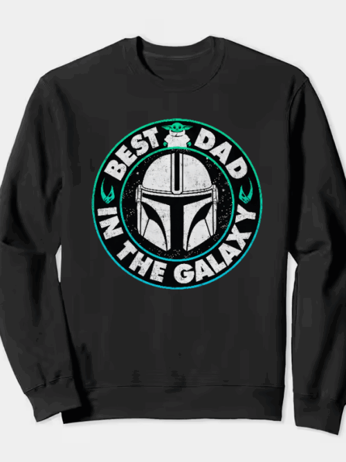 Best Dad in the Galaxy Yoda Crewneck Sweatshirt
