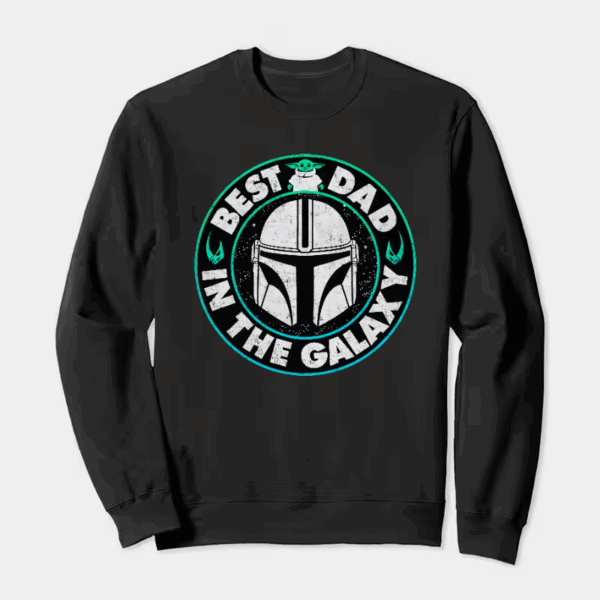 Best Dad in the Galaxy Yoda Crewneck Sweatshirt