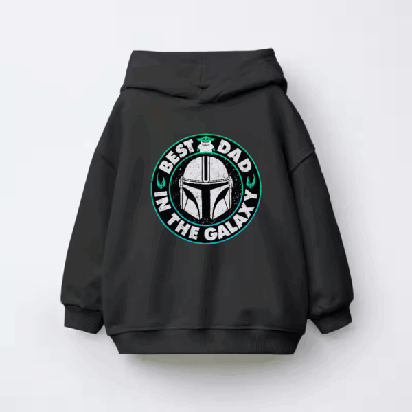 Best Dad in the Galaxy Yoda Kids Hoodie