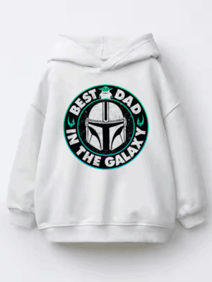 Best Dad in the Galaxy Yoda Kids Hoodie