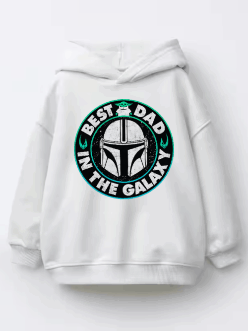Best Dad in the Galaxy Yoda Kids Hoodie