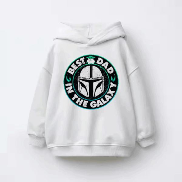 Best Dad in the Galaxy Yoda Kids Hoodie