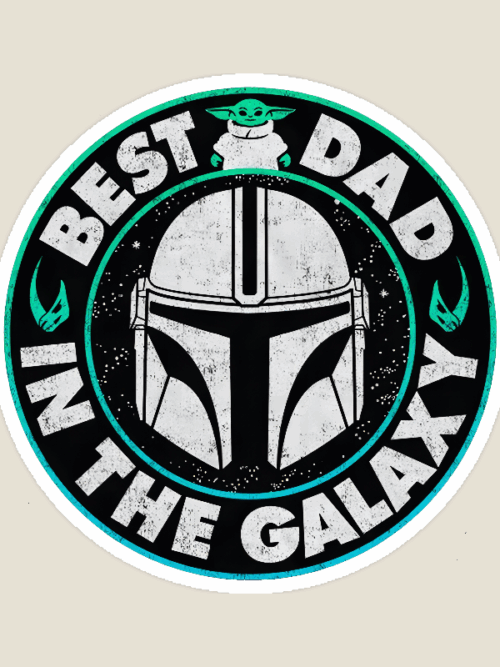 Best Dad in the Galaxy Yoda Sticker