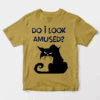 Black Cat Not Amused Energy Unisex T-Shirt