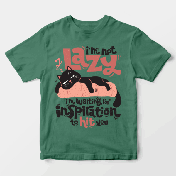 Black Cat Wisdom Waiting for Inspiration Unisex T-Shirt