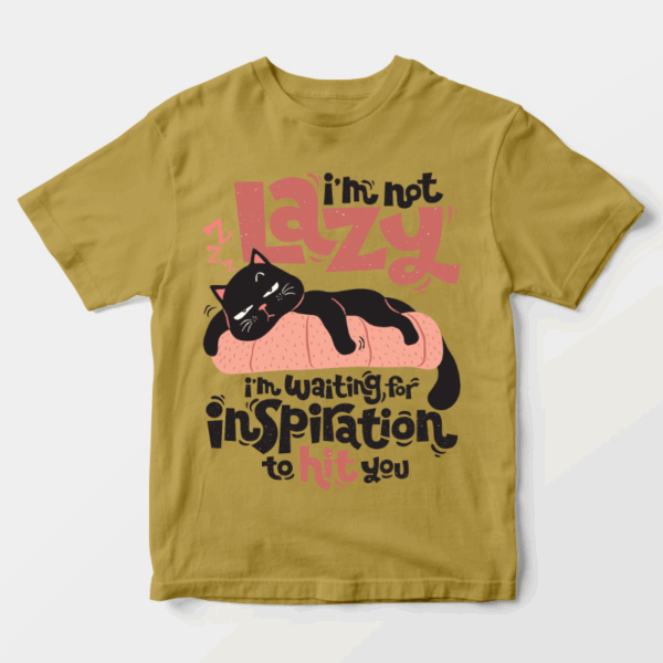 Black Cat Wisdom Waiting for Inspiration Unisex T-Shirt