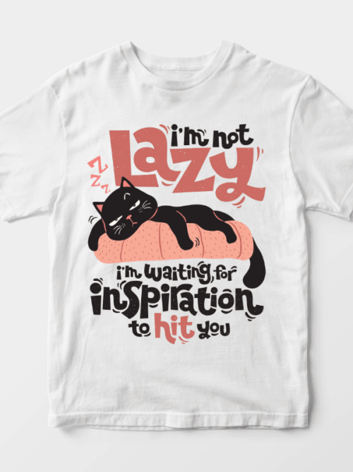 Black Cat Wisdom Waiting for Inspiration Unisex T-Shirt