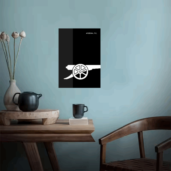 Black Edition Arsenal Gunners Legacy Poster