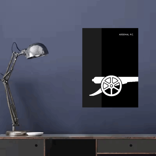 Black Edition Arsenal Gunners Legacy Poster