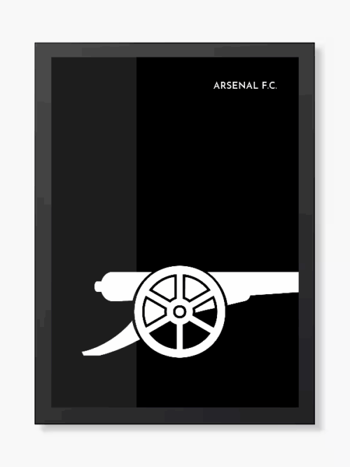 Black Edition Arsenal Gunners Legacy Poster