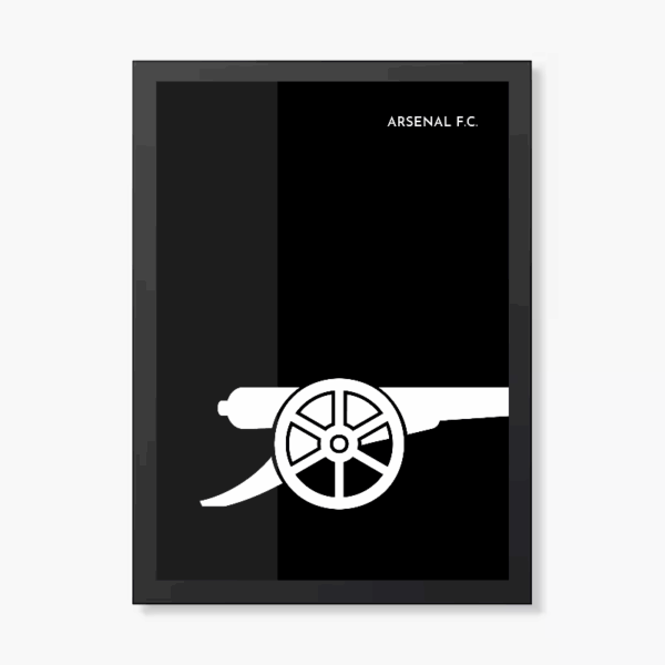 Black Edition Arsenal Gunners Legacy Poster