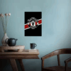 Black Edition Manchester United Red Stripe Poster