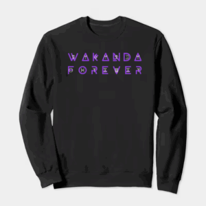 Black Panther Legacy Wakanda Forever Crewneck Sweatshirt
