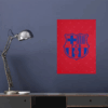 Blue & Red Legacy FC Barcelona Crest Poster