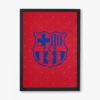 Blue & Red Legacy FC Barcelona Crest Poster
