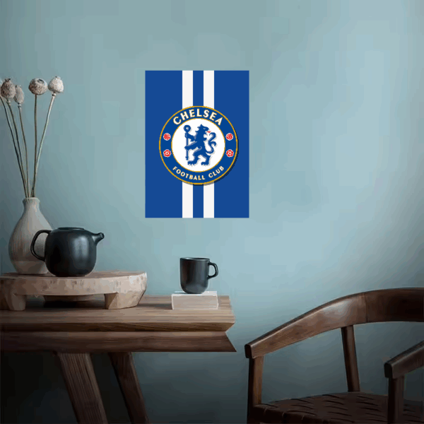 Blue and White Chelsea FC Legacy Poster