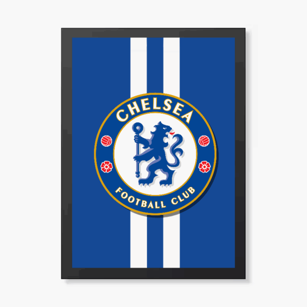 Blue and White Chelsea FC Legacy Poster