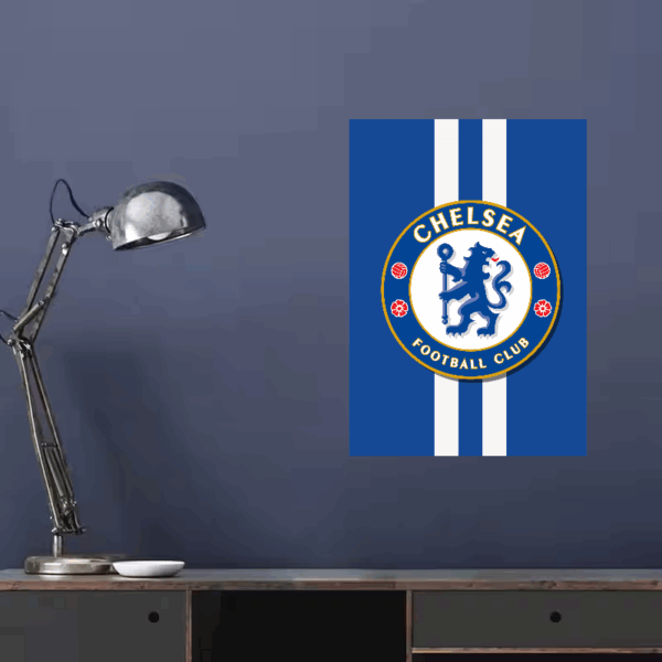 Blue and White Chelsea FC Legacy Poster