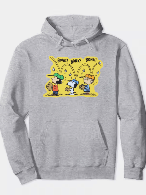 Bonk Squad Peanuts Baseball Fun Hoodie