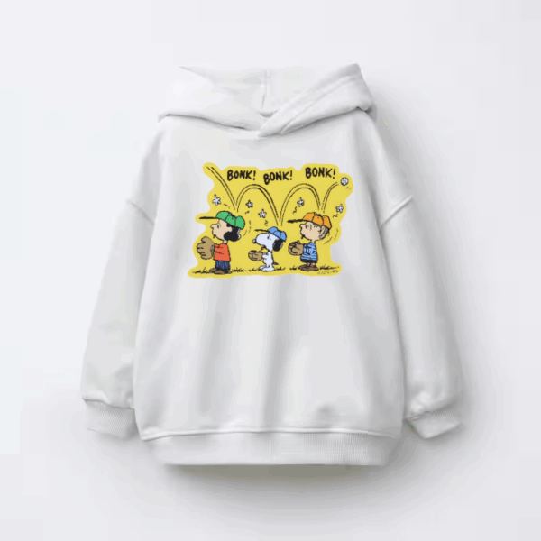 Bonk Squad Peanuts Baseball Fun Kids Hoodie
