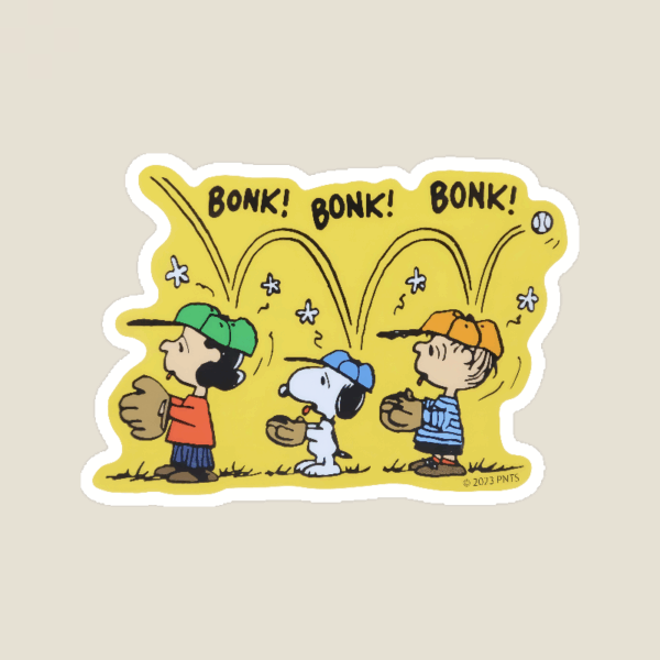 Bonk Squad Peanuts Baseball Fun Sticker Bonk Squad Peanuts Baseball Fun Sticker