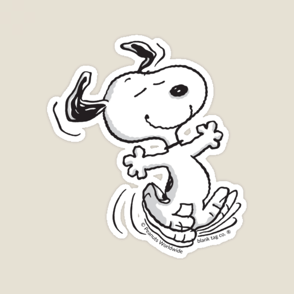 Boogie Time with Dancing Snoopy Peanuts Sticker Boogie Time with Dancing Snoopy Peanuts Sticker