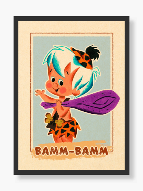Bamm-Bamm Rubble – Prehistoric Powerhouse Charm Poster