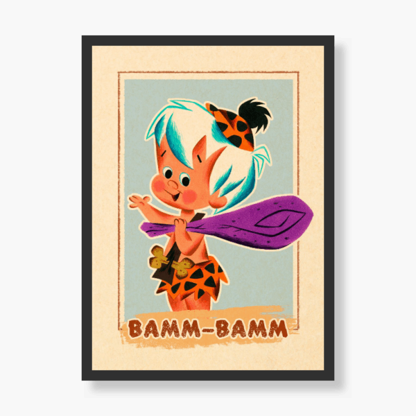 Bamm-Bamm Rubble – Prehistoric Powerhouse Charm Poster