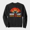 Born To Hunt Forced To Work Deer Sunset Crewneck Sweatshirt