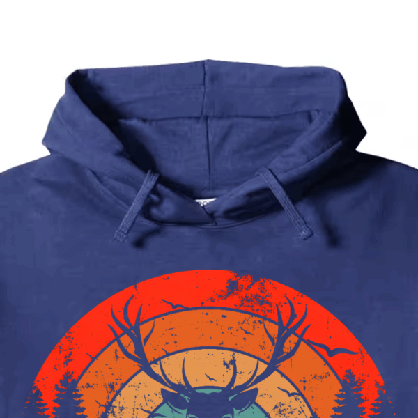 Born To Hunt Forced To Work Deer Sunset Hoodie