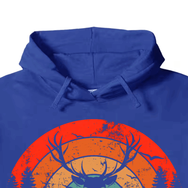 Born To Hunt Forced To Work Deer Sunset Hoodie