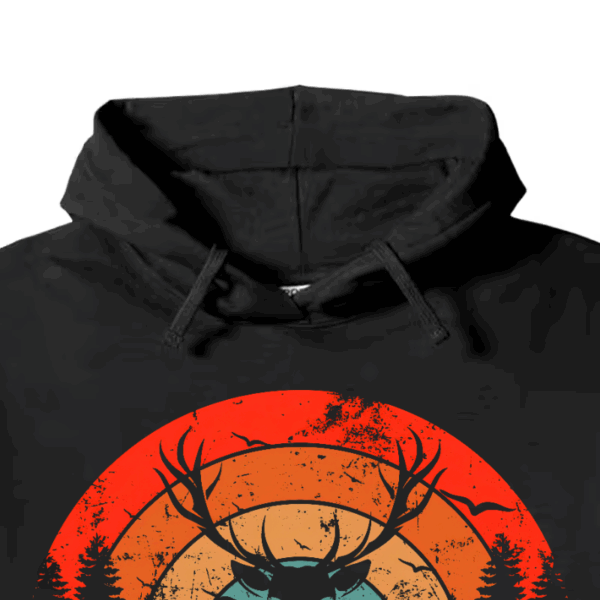 Born To Hunt Forced To Work Deer Sunset Hoodie