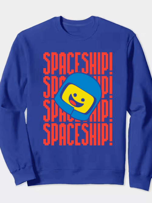 Build a Spaceship LEGO Lovers Unite Crewneck Sweatshirt