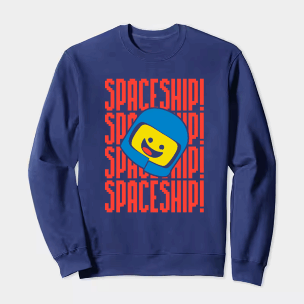 Build a Spaceship LEGO Lovers Unite Crewneck Sweatshirt