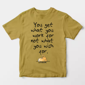Cat Wisdom Work Hard Dream Big Unisex T-Shirt