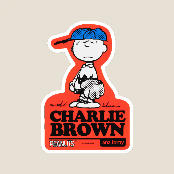 Charlie Brown Pitcher Spirit Peanuts Sticker Charlie Brown Pitcher Spirit Peanuts Sticker
