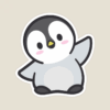 Charming Penguin Wildlife Sticker